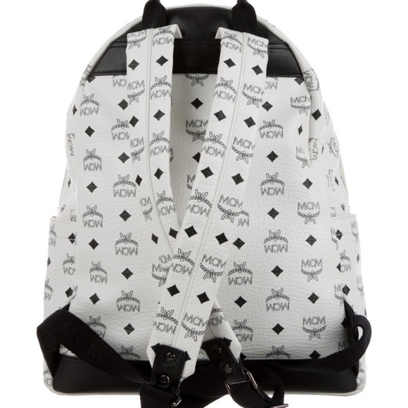 Authentic White MCM Visetos Stark Backpack - Picture 4 of 4